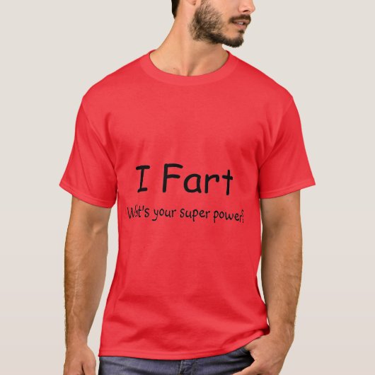 私はあなたの軍事大国はであるもの屁をします Tシャツ (正面)