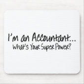 私はあなたの軍事大国はである何会計士です マウスパッド (正面)