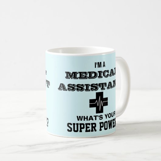 私はあなたの軍事大国はである何医療助手です コーヒーマグカップ (正面右)