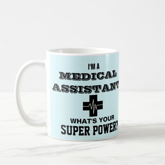 私はあなたの軍事大国はである何医療助手です コーヒーマグカップ (左)