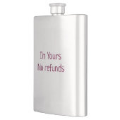 私はあなたの返金なしバレンタインデー名前ピンク フラスク (左)