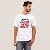 私はあなたの鎖の球でありたいと思います Tシャツ (正面フル)