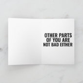 私はあなたの顔ロマンチックなカーいけなドが大好き カード (内部)