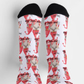 私はあなたの顔、おもしろい格言カップルが大好き ソックス (上部)