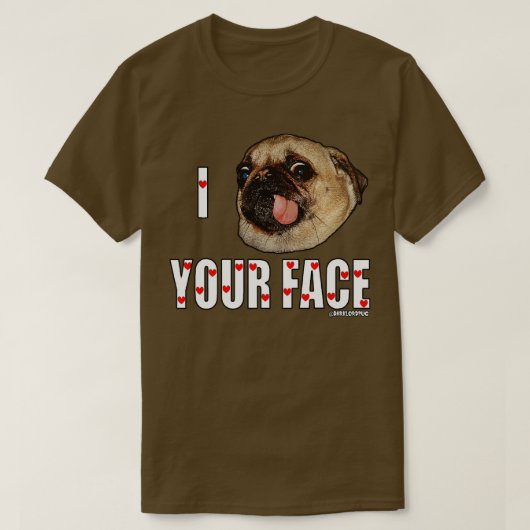 私はあなたの顔 Tシャツ (デザイン正面)