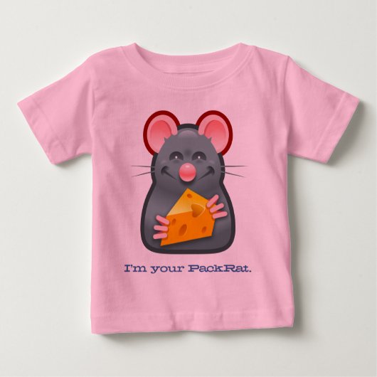 私はあなたのPackRat - ベビーTシャツ (正面)