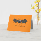 私はあなたはおびえさせていて-ハロウィンの挨拶状打ちます カード (黄色い花)