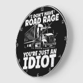 私はあなたはただの馬鹿に道路激怒していない ラージ壁時計 (傾斜)