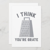 私はあなたはグ考えレート サンキューカード (正面/裏面)