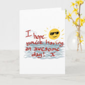 私はあなたは一日を過ごしたい素晴らし。 カード (黄色い花)