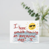 私はあなたは一日を過ごしたい素晴らし。 ポストカード (スタンド正面)