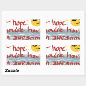 私はあなたは一日を過ごしたい素晴らし。 長方形シール (シート)