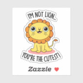 私はあなたは一番可愛いライオンパおもしろいンではない シール (シート)