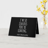 私はあなたは嫉妬離れする カード (黄色い花)