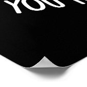 私はあなたは最も可愛いライオンプンダークBGではない ポスター (角)