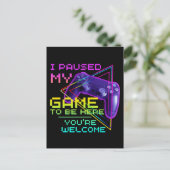 私はあなたは歓迎されるためにゲームを中断した ポストカード (スタンド正面)