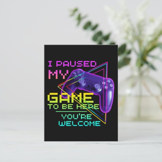 私はあなたは歓迎されるためにゲームを中断した ポストカード (スタンド正面)