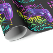 私はあなたは歓迎されるためにゲームを中断した ラッピングペーパー (ロールコーナー)