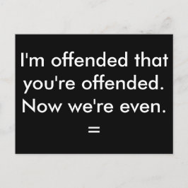 私はあなたは気を悪くした。 ポストカード