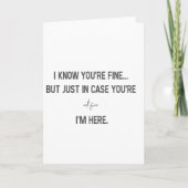 私はあなたは知っている素晴らし カード (正面)