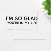 私はあなたは私のライフギフトラベル挿入カードで嬉しい (デスク)