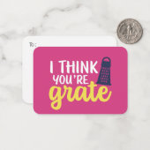 私はあなたは考えプンキュートおもしろいヴァレンティーズの日をグレート ノートカード (正面/裏面インサイチュ)