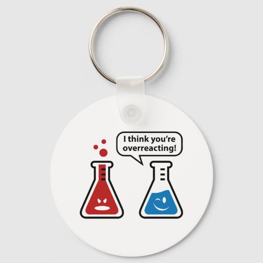 私はあなたは考え過剰に反応する！ キーホルダー (正面)