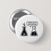 私はあなたは考え過剰に反応する! 缶バッジ (正面&裏面)