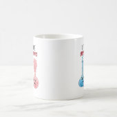 私はあなたは考え過剰反応 – 化学おもしろい学 コーヒーマグカップ (中央)