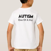 私はあなたは自閉症だ風変わり Tシャツ (裏面)
