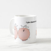 私はあなたへの感謝を与えます! コーヒーマグカップ (正面左)