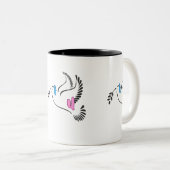 私はあなたへの贈り物が大好き ツートーンマグカップ (正面右)