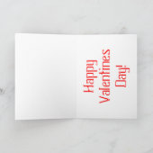 私はあなたまたはバレンタインのカードを愛します シーズンカード (内部)