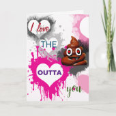 私はあなたよりウンチが大好き カード (正面)