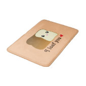 私はあなたをかわいいパンおもしろいマンガ食品パン バスマット (アングル)