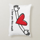 私はあなたをこんなに愛しているハート アクセントクッション (裏面(縦))