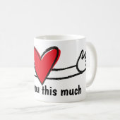私はあなたをこんなに愛している コーヒーマグカップ (正面右)