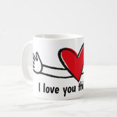 私はあなたをこんなに愛している コーヒーマグカップ (正面左)