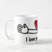 私はあなたをこんなに愛している コーヒーマグカップ (左)