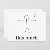 私はあなたをこんなに愛している。妻，ガールフレンド，友人 ポストカード (正面/裏面)