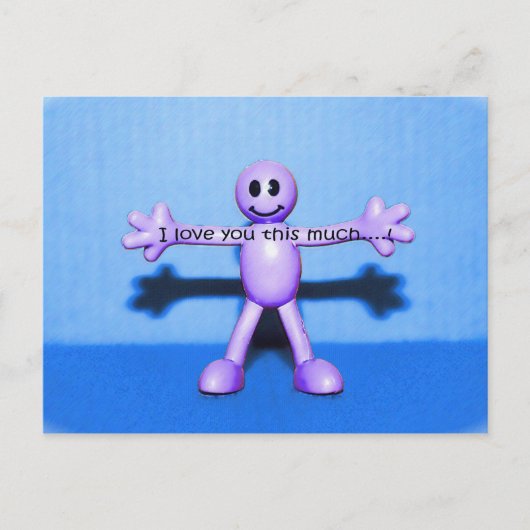 私はあなたをこんなに愛してる!!! ポストカード (正面)