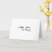 私はあなたをとても愛しています-手書です カード (黄色い花)