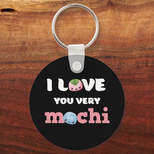 私はあなたをとても愛しているかわいバレンタインデーのパン キーホルダー (正面)