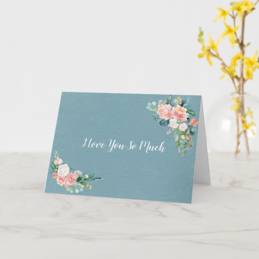 私はあなたをとても愛しているカード カード (黄色い花)