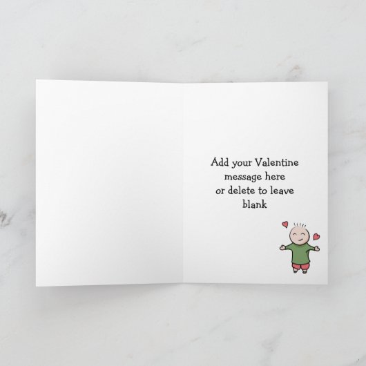 私はあなたをとても愛しているバレンタイン シーズンカード (内部)