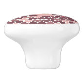 私はあなたをとても愛しているピンクのハート セラミックノブ (側面)