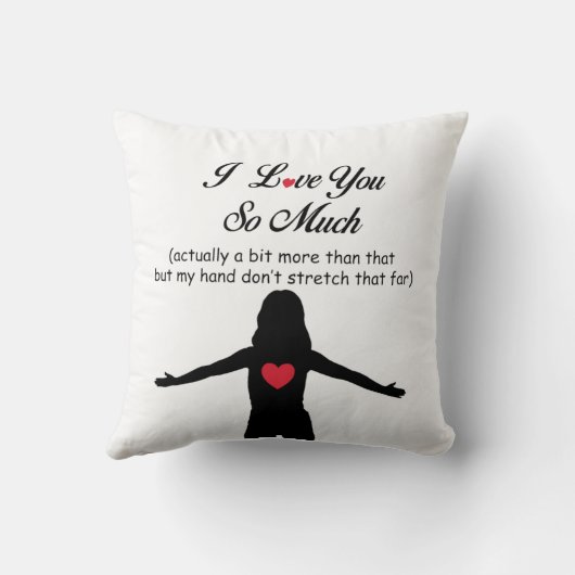 私はあなたをとても愛している クッション (裏面)