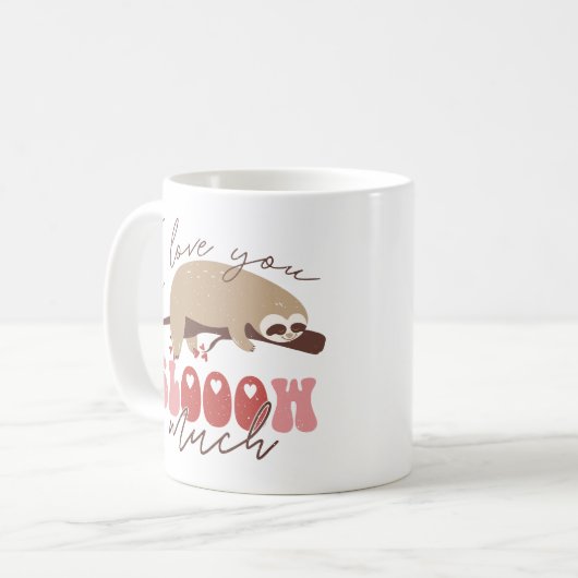 私はあなたをとても愛している コーヒーマグカップ (正面左)