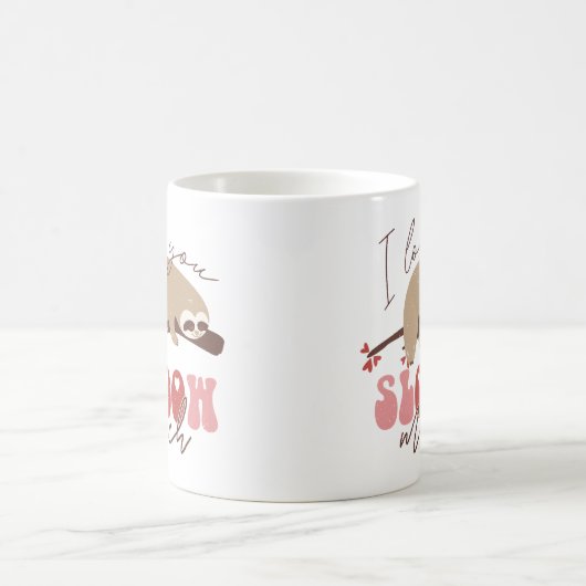 私はあなたをとても愛している コーヒーマグカップ (中央)