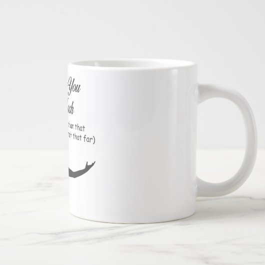 私はあなたをとても愛している ジャンボコーヒーマグカップ (右)